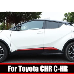 For Toyota CHR C-HR XA10 2018 2019 2020 2021 2022 ABS Chrome Door Body Side Skirt Accent Moulding Sticker Trim Accessories
