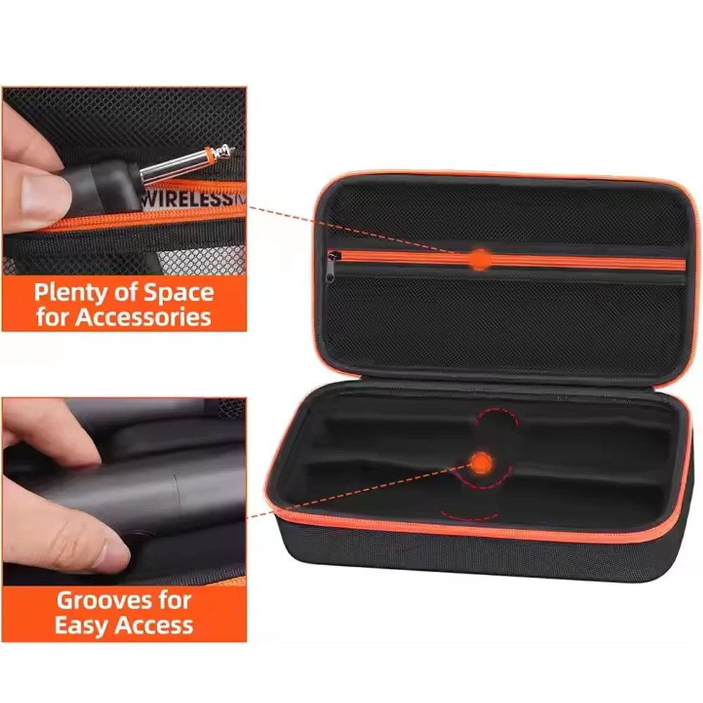 Mikrofonhülle für JBL PartyBox Wireless Mic Tragetasche Handheld Dual Mic Reisetasche Mikrofon Tragbare Aufbewahrungstasche