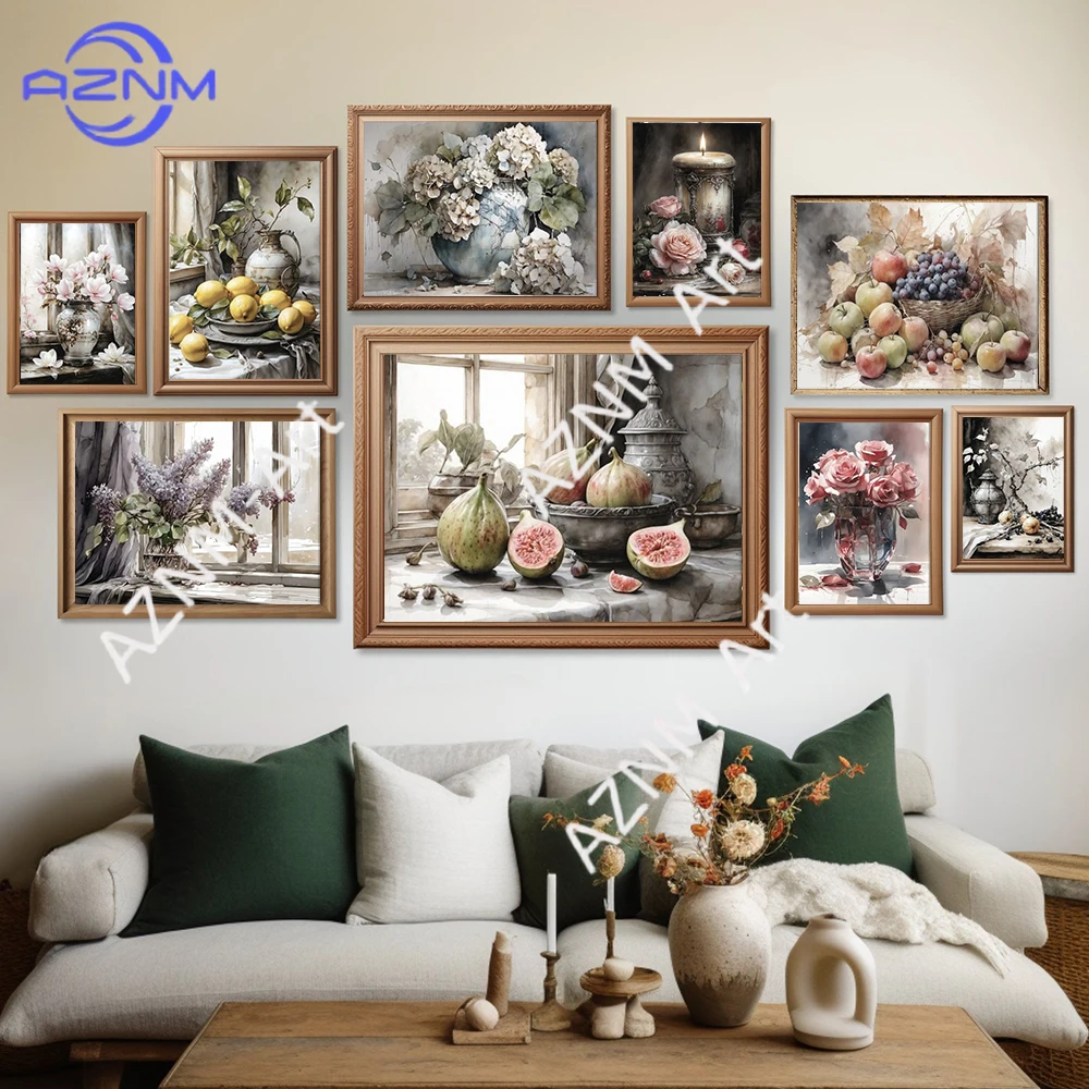 Vintage Guava Fig Fruit Still Life Aesthetic Posters Print A