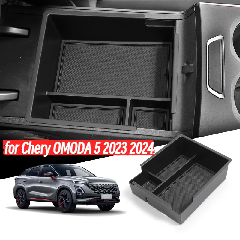 

Center Console Armrest Storage Box for Chery OMODA 5 2023 2024 Car Tray Organizers Accessories Tidying ABS