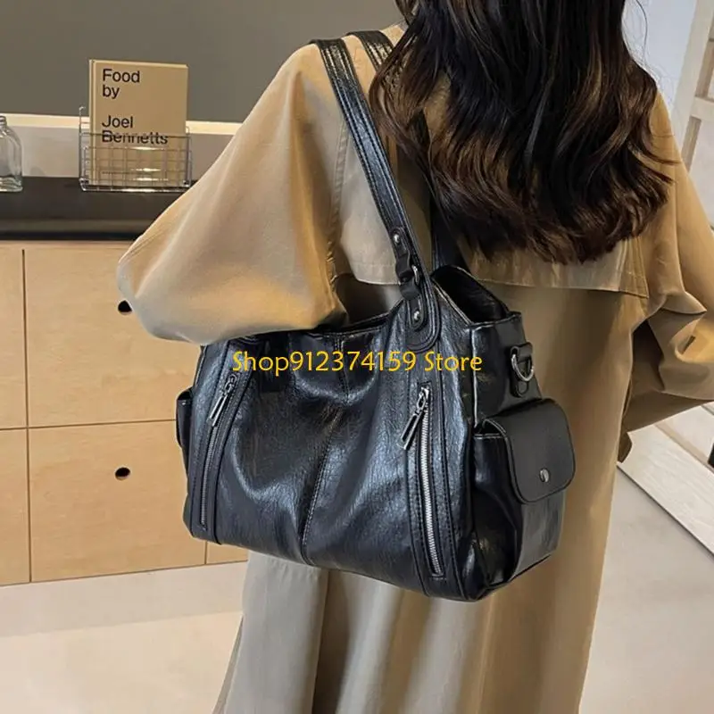 

G5AE Women Stylish Armpit Bag Large Capacity Shoulder Bag Commuting Bag Fashion Crossbody Bag Shopping Bag for Everyday