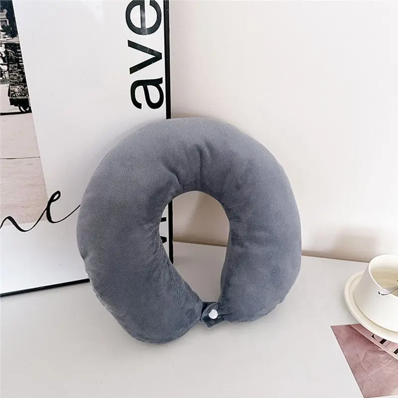 【ORNAMENT】Simple Fashion Plush U-Shaped Pillow Driving Travel Neck Pillow Nap Pillow Comfortable Relief Fatigue