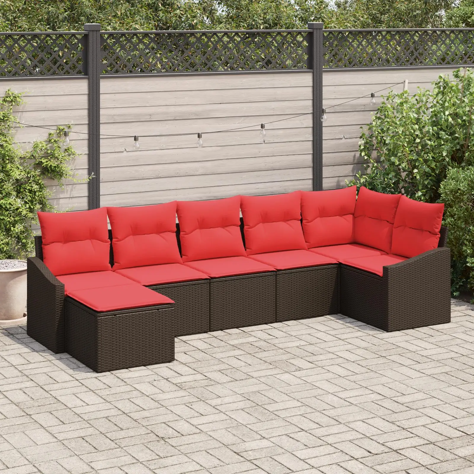 

Elegant Beige Poly Rattan 8 Piece Outdoor Garden Sofa Set with Soft Cushions for Comfortable Relaxation
