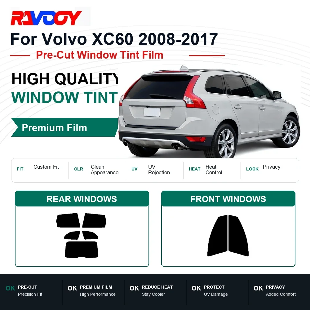 pelicula-de-privacidade-com-protecao-uv-e-rejeicao-de-calor-para-janelas-dianteiras-e-traseiras-do-volvo-xc60-2008-2017-pre-cortada-premium