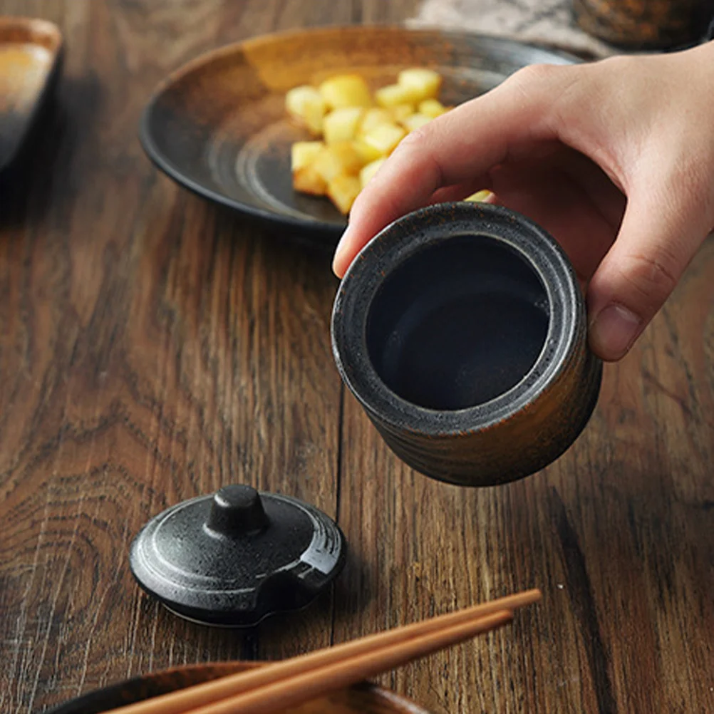 

Ceramic Spice Canister Seasoning Jar Home Kitchenware and Convenient for Various Seasonings Cooking Enjoyment