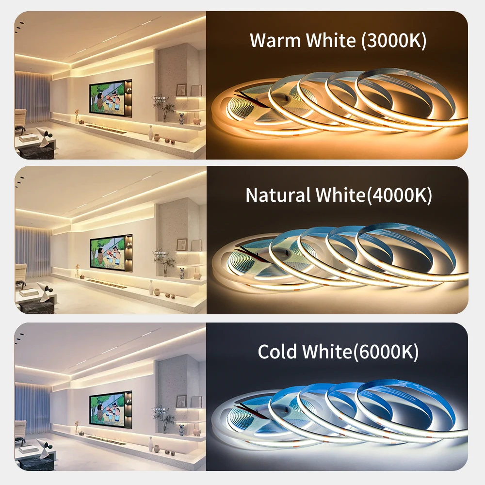 Motion Sensor Battery Box LED Strip 5V Flexible Ribbon COB Strip Light Cabinet LED Tape Night Light Home TV Decor