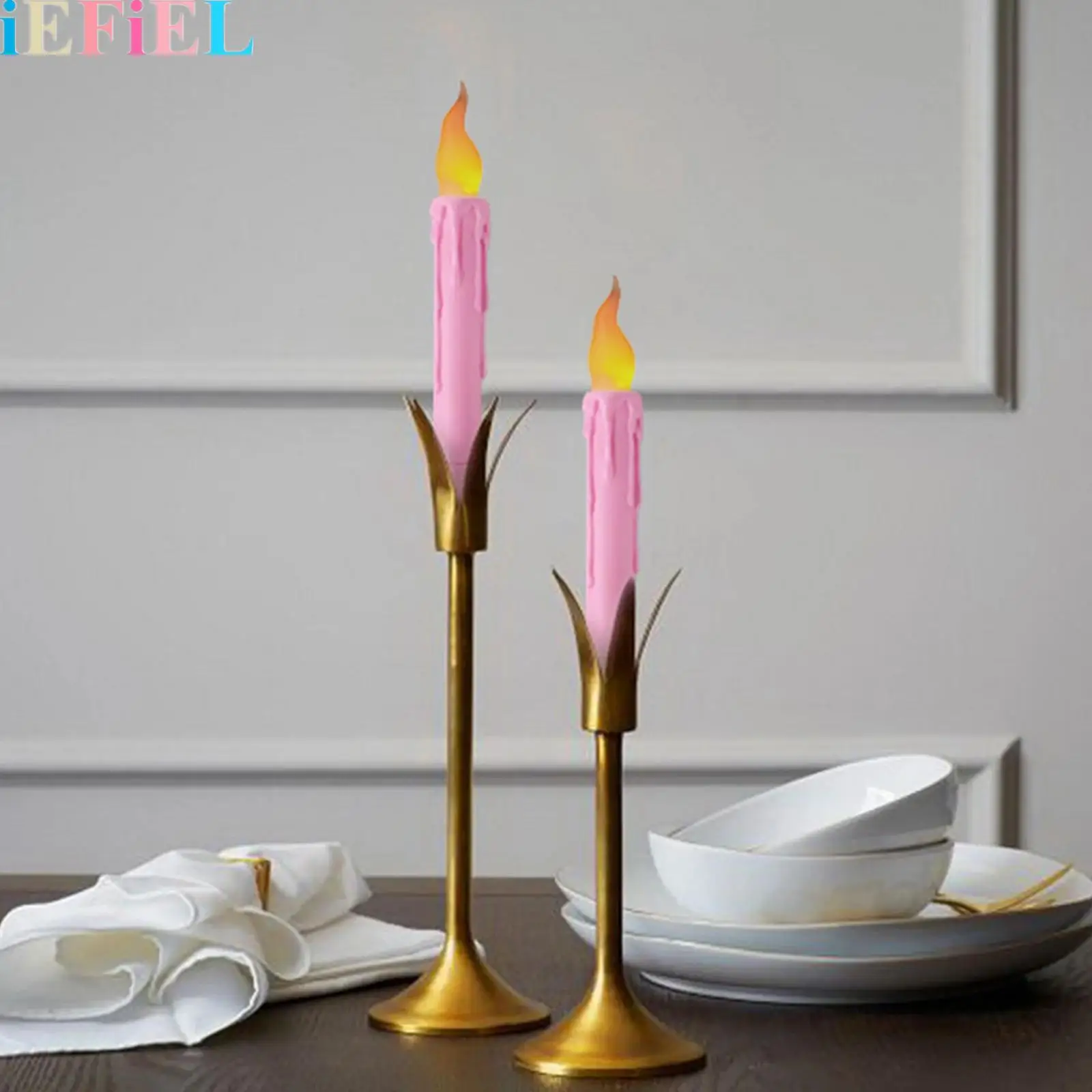 

6Pcs LED Candles Flameless Battery Operated Candles for Music Festival Party Props Home Decor