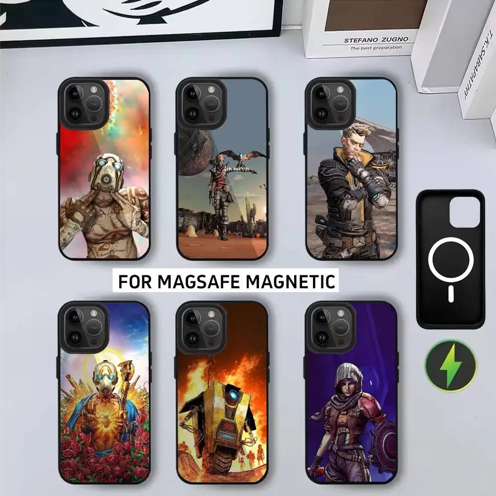 

B-Borderlands12 G-Game Player Phone Case For iPhone17,16,15,14,13,12,11 Plus,Pro Magnetic For Magsafe Wireless Charging