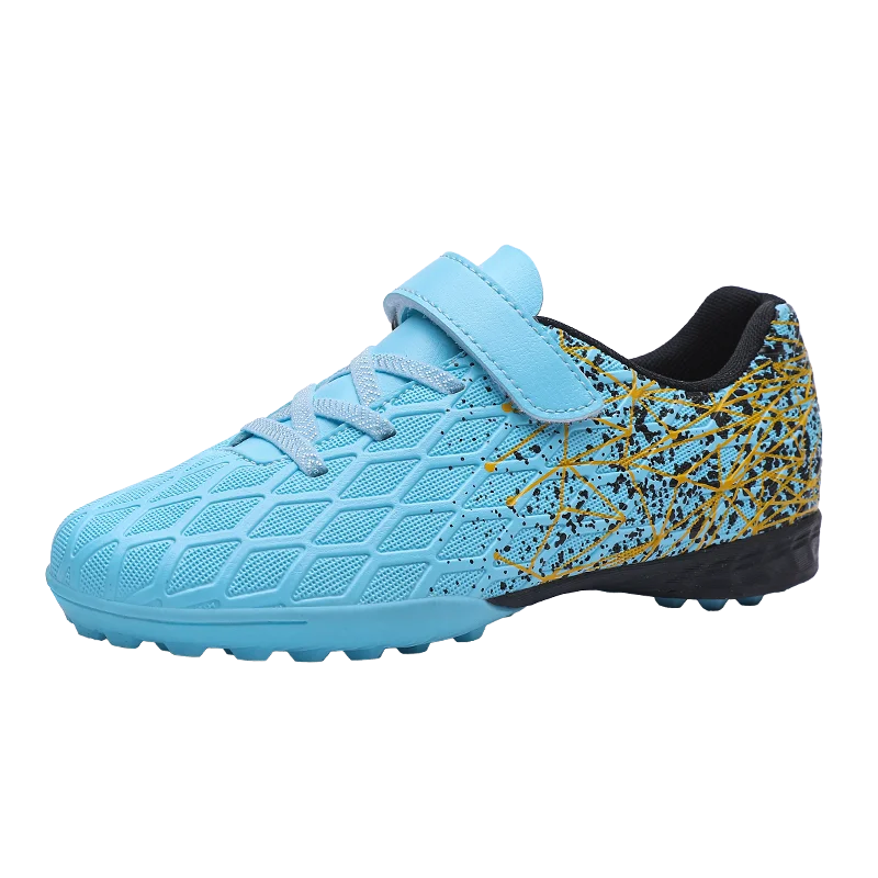 

Plus Size High Ankle Football Cleats Durable Long Spikes Breathable Anti Slip Outdoor Grass Professional Game Shoes