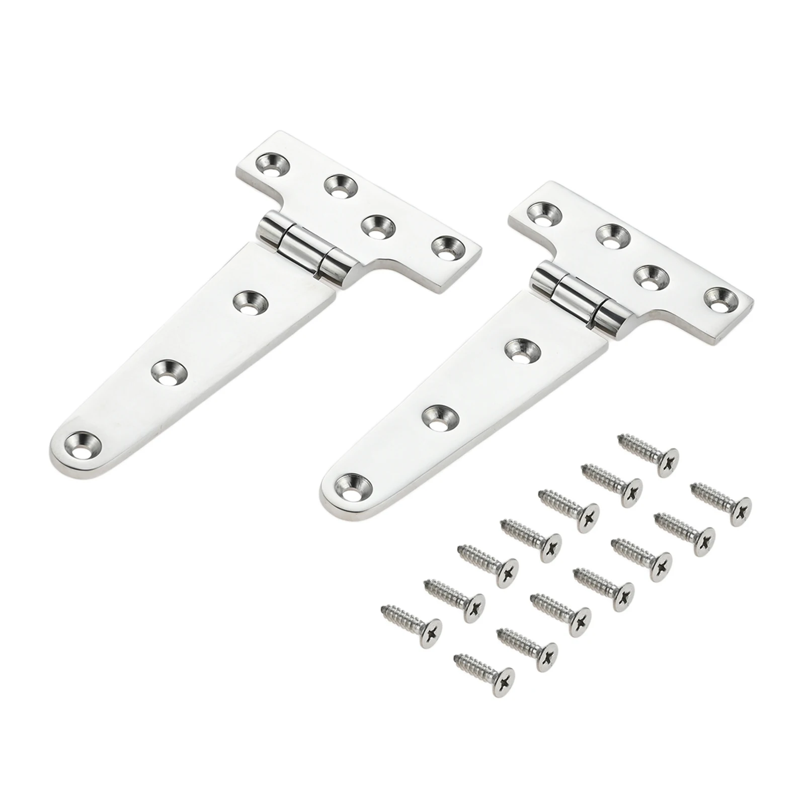 2/4-teilige Hochleistungs-Scharniere in Marine qualität mit Schrauben 6x3 Zoll Guss scharnier 316 Edelstahl für Boot und Auto Silber