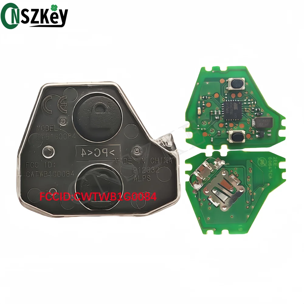 CNSZKEY FCC ID:CWTWB1G0084 OEM Remote Control 315/433Mhz FSK 2 Buttons For 2016-2018 AVANZA Remote Car Key FOB With Logo