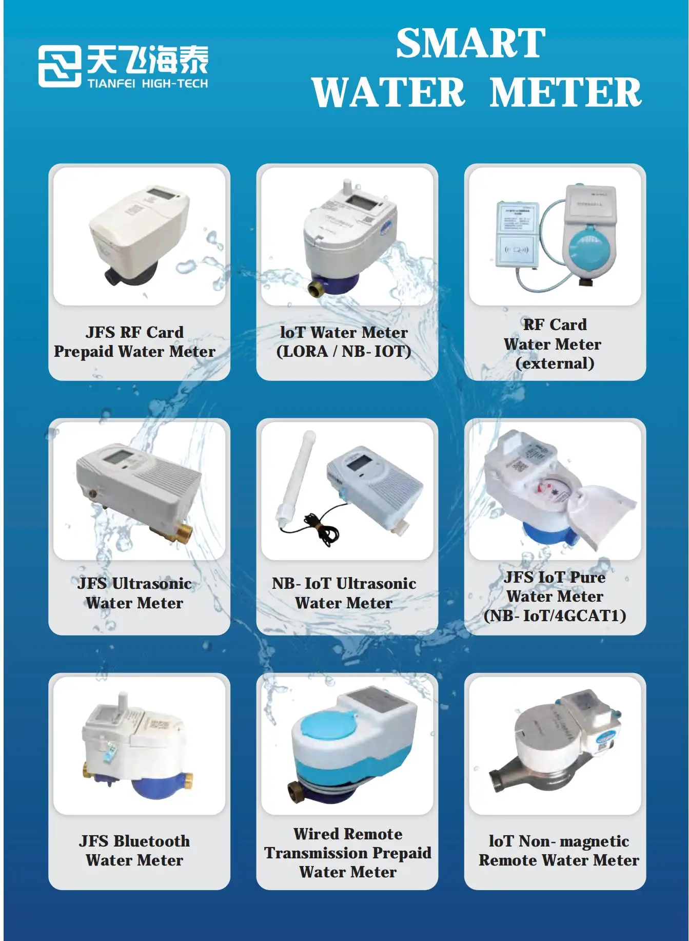 DN15 STS Smart Digital IP68 Prepaid Water Meter with Plastic and Brass Components for Home Use