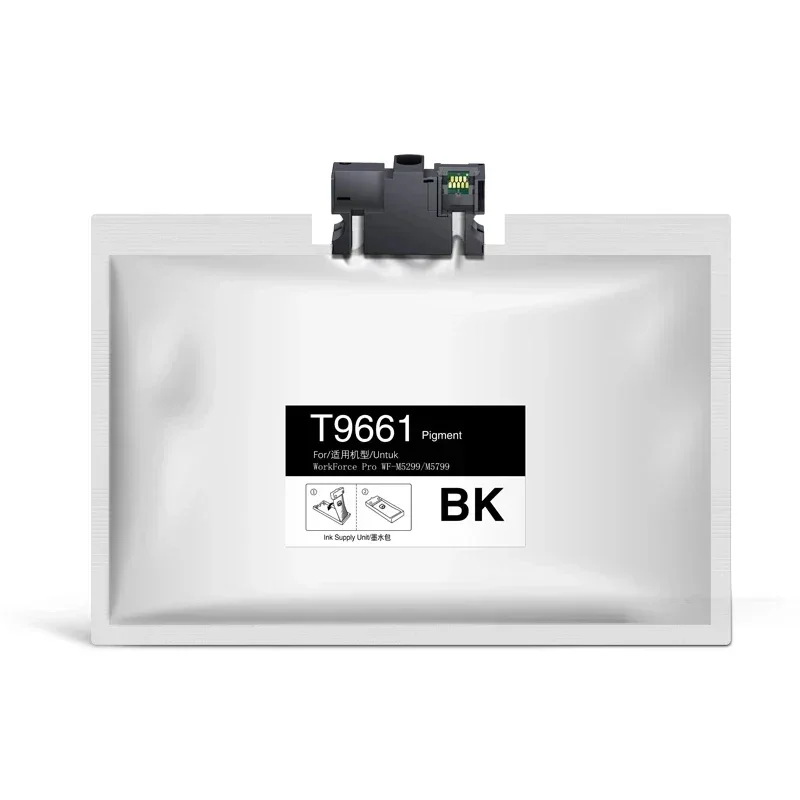 Compatible T9641 T9651 T9661 Ink Bag Cartridge With Ink For Epson WorkForce Pro WF-M5299 WF-M5799 Inkjet Printer With Chip