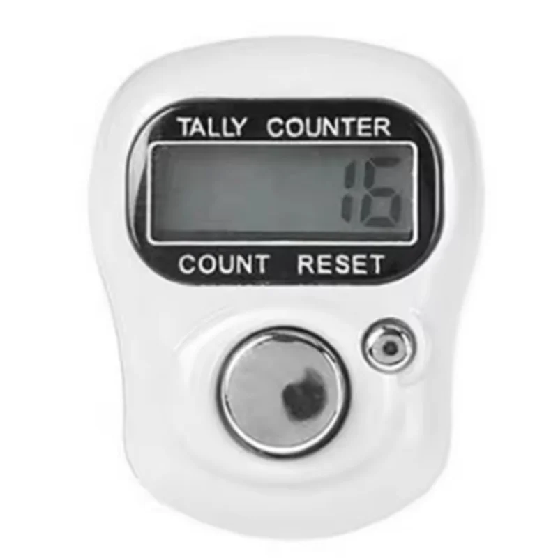 -ABGQ Kitchen Timer LED Finger Ring Counter Mini Quick Response Adjustable Circle LCD Display Counter