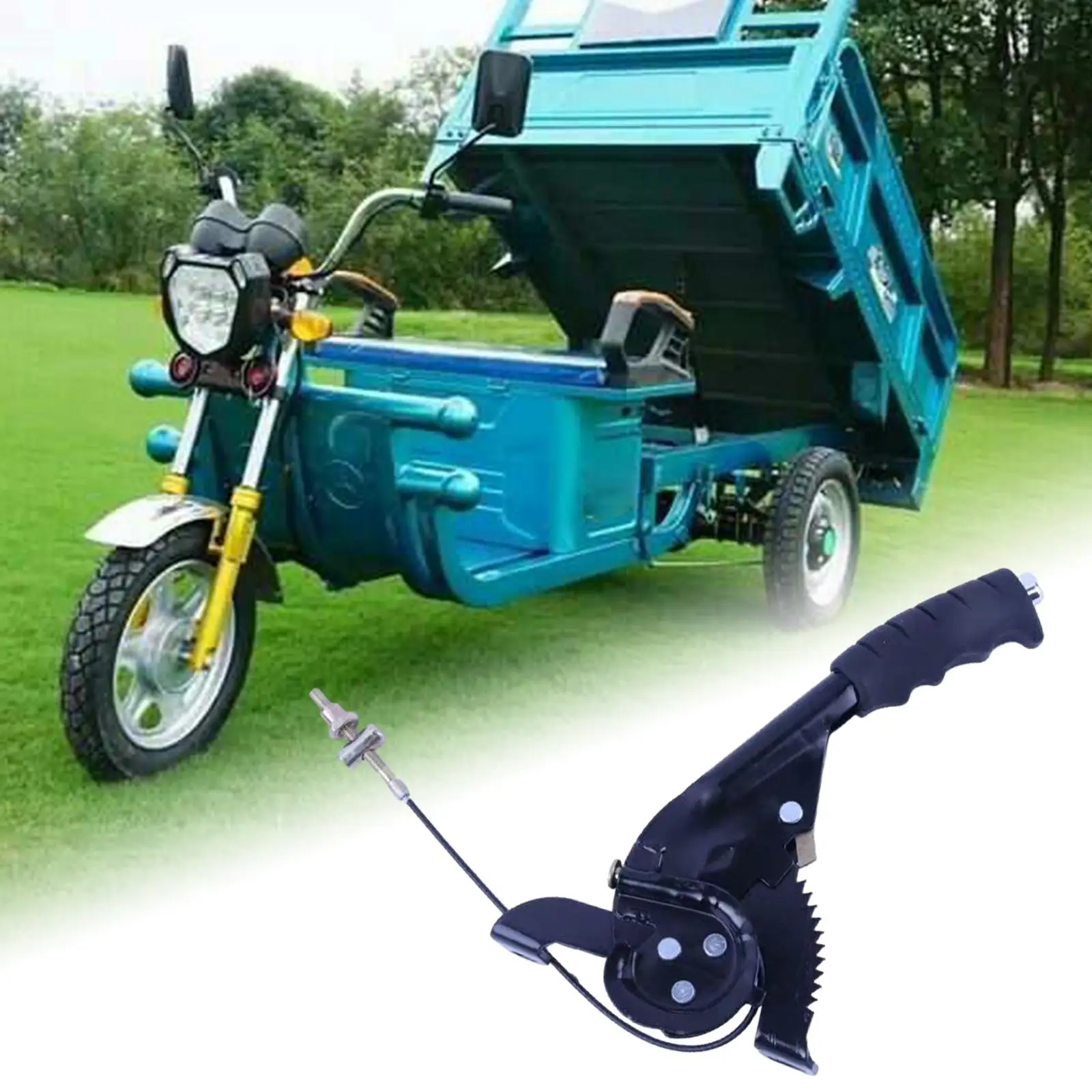 Handbrake for Electric Tricycle Assembly Easy Installation Metal Parking Brake