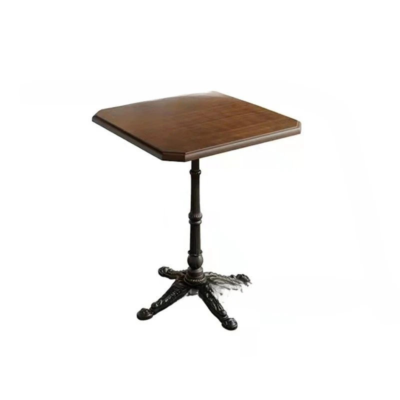 

Retro coffee shop table and chair combination, French bakery dessert shop table