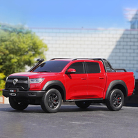1:24 GWM POER Alloy Pickup Truck Scale Car Model Diecast Metal Off-Road Vehicle Sound＆Light Collecties Children Toy Vehicle Gift