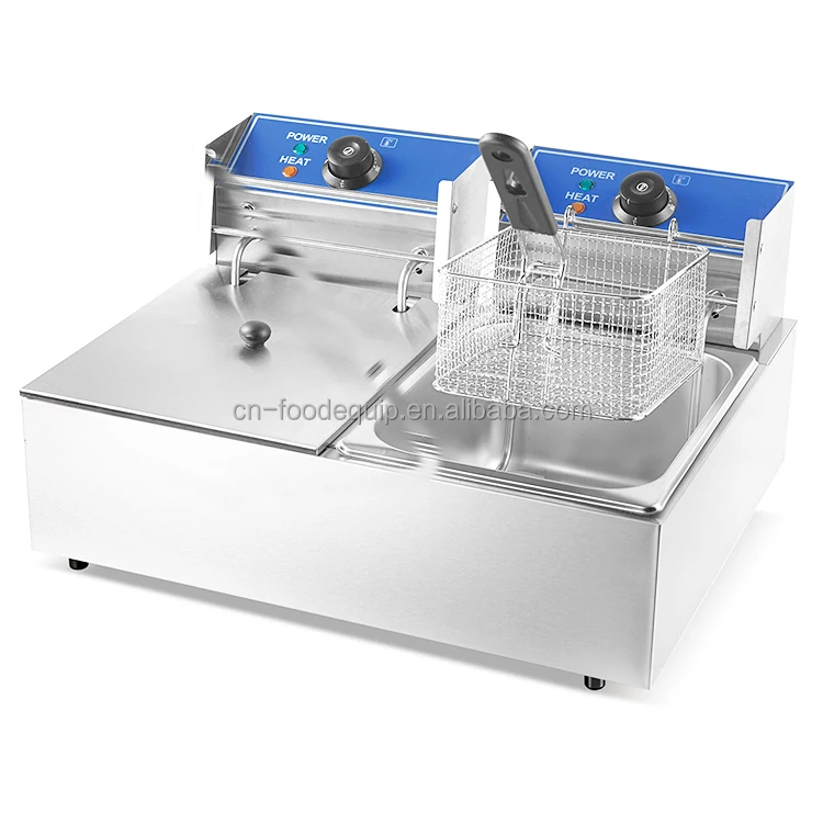 Commercial Electric Deep Fryer With Single Stainless Steel Basket Used Fried Chicken Machine For Home Or Restaurant Use Price