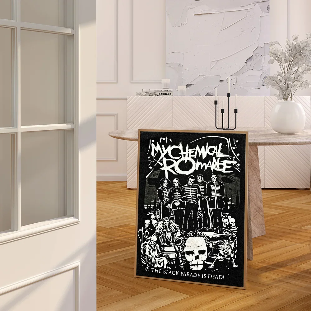 1PC My C-Chemical R-Romance Band Poster Movie Sticky Posters Retro Kraft Paper Sticker Room Bar Cafe Aesthetic Art Wall Painting - view 4