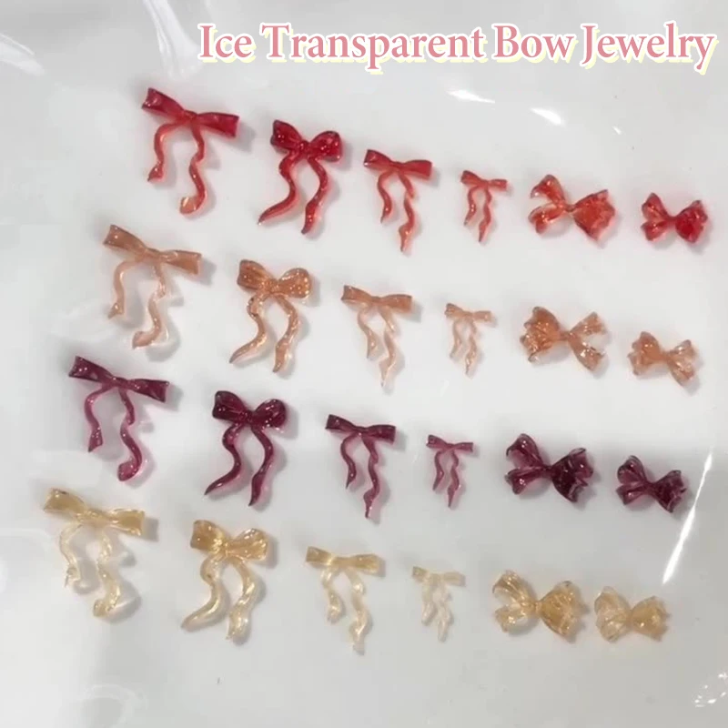 30 قطعة مختلط اللون الراتنج خط Bowknot ربطة القوس فيونكة الشريط مسمار الفن زينة DIY بها بنفسك مانيكير الراين اكسسوارات