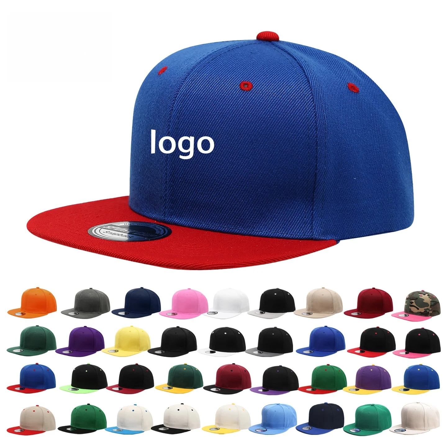 Custom Logo Snapback Caps Men Hip Hop Male Bone Baseball Cap Unisex Solid Color Cotton Adjustable Rock Band Flat Hats Visor Hat