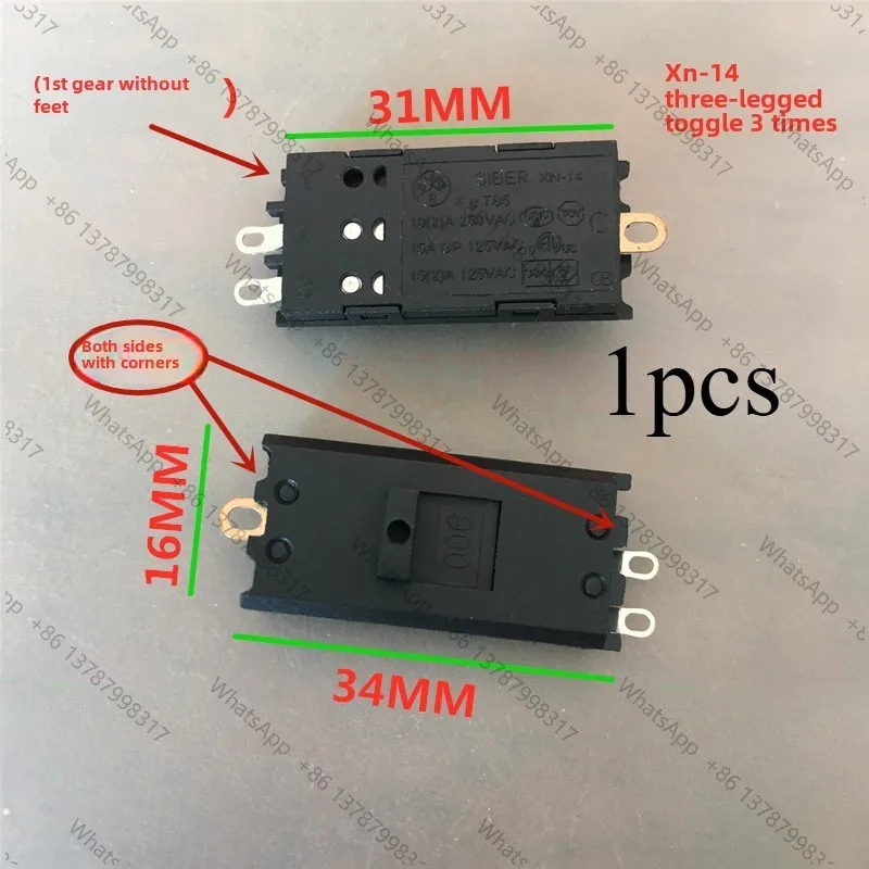 XN-14 3 Position 3 Pin Toggle Switch Fit Hair Dryer 8200 8201 8202 8203