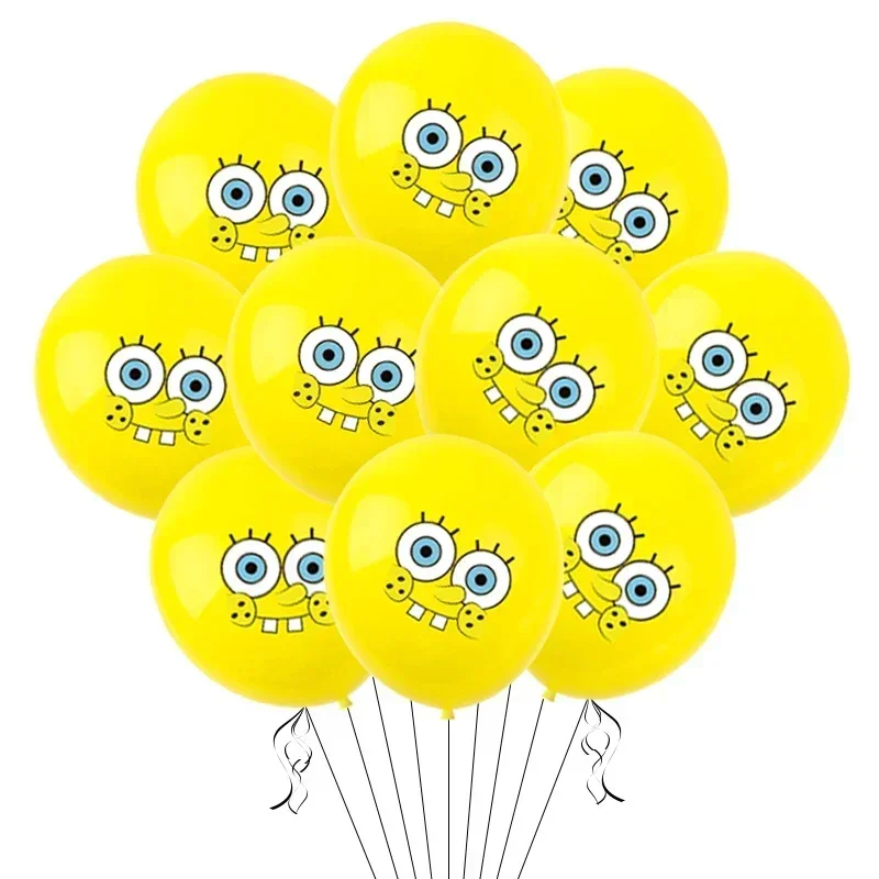 10 Stück SpongeBob Patrick Star Octopus Brother Party Dekoration Latex Ballon Thema Kindergeburtstag Ballon Set Niedlich