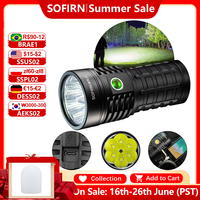 Sofirn Q8 Plus Super Powerful LED Flashlight 16000lm USB C Rechargeable 21700 Anduril 2.0 Torch XHP50B Reverse Charging