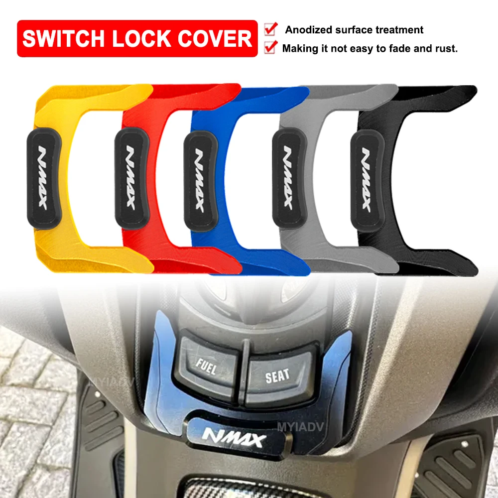 

Motorcycle Key Switch Lock Cap Lgnition Electric Door Cover Accessories For Yamaha NMAX125 NMAX150 NMAX155 NMAX160 2020-2025