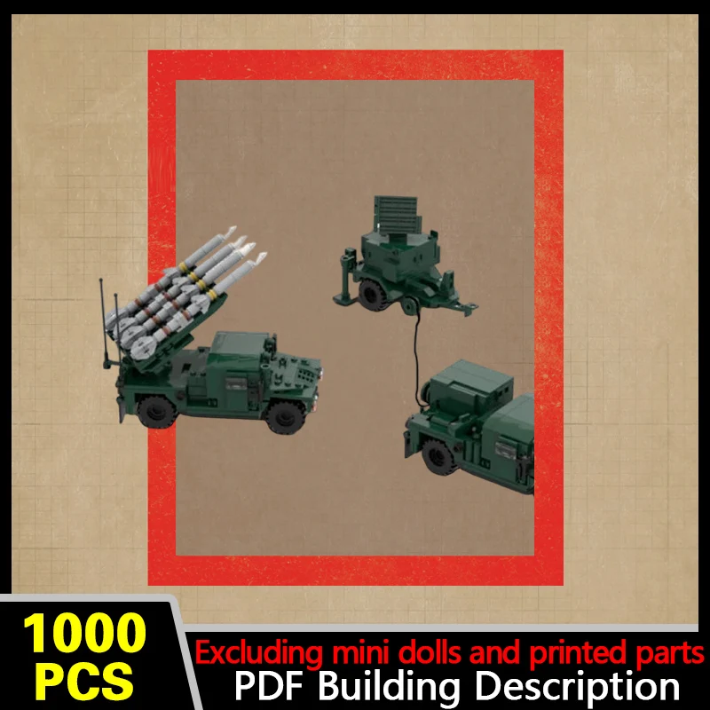 Short-Range Air Defense System Model MOC Building Bricks War Equipment Modular Technology Gifts Holiday Assemble Children Toys