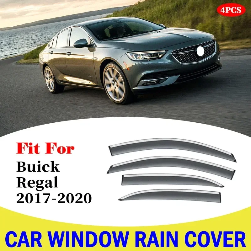 window rain cover For Buick Regal 2017-2020 car window deflectors wind deflector sun guard rain vent visor cover accessories