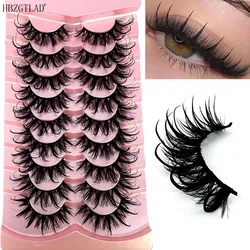 NEW Fox Eye Lashes Wispy artificial mink fur eyelashes fluffy fairy cat eyelashes look like elongated spiky false eyelashes