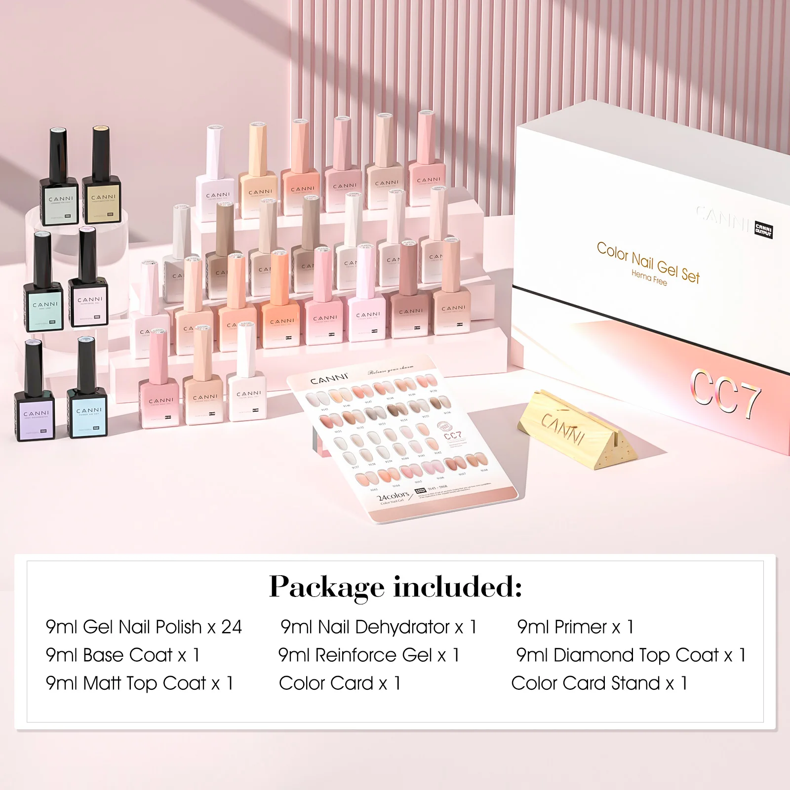 CANNI 30-teiliges Nagel-Gel-Nagellack-Set CC Collection TPO/Hema Free Fall Nails Weihnachts-Gel-Lack Soak Off Semi Permanent Gel-Set – Detail 16