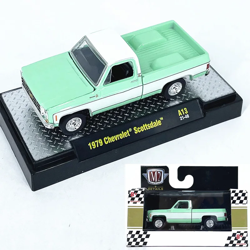 

1:64M2 модель автомобиля 1979, Scottsdale, имитация модели автомобиля из сплава, коллекция украшений, новинка с упаковкой