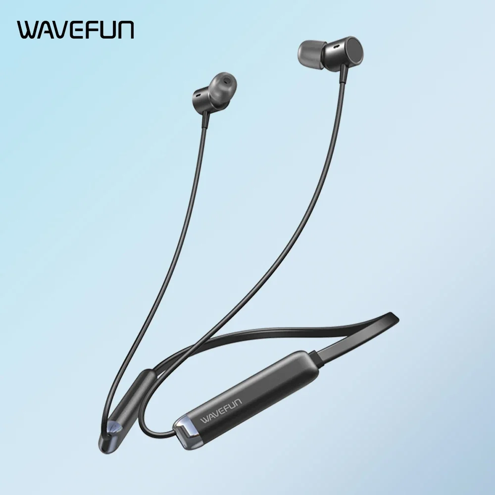 

Wavefun Flex3 Bluetooth наушники с шейным ремешком 24 бит aptX HD беспроводные наушники с титановыми динамиками 10 мм 30 часов воспроизведения музыки