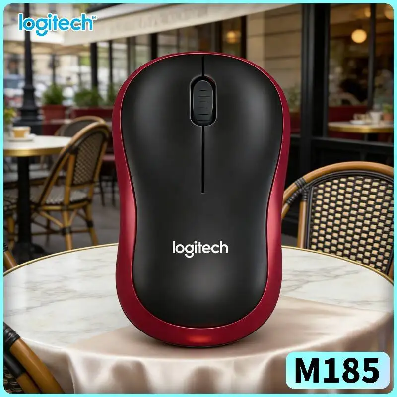 Logitech M185 Windows-Linux Mouse 2.4GHz Nano Receiver 1000 DPI 10m Range 12-Month Battery Plug&Play Accessory