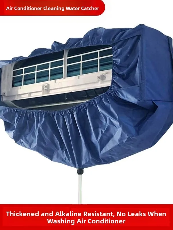 

Water Collection Cover for Air Conditioner Hanging Type Inner Machine Protection Cover Modern Simple Style Cloth Material