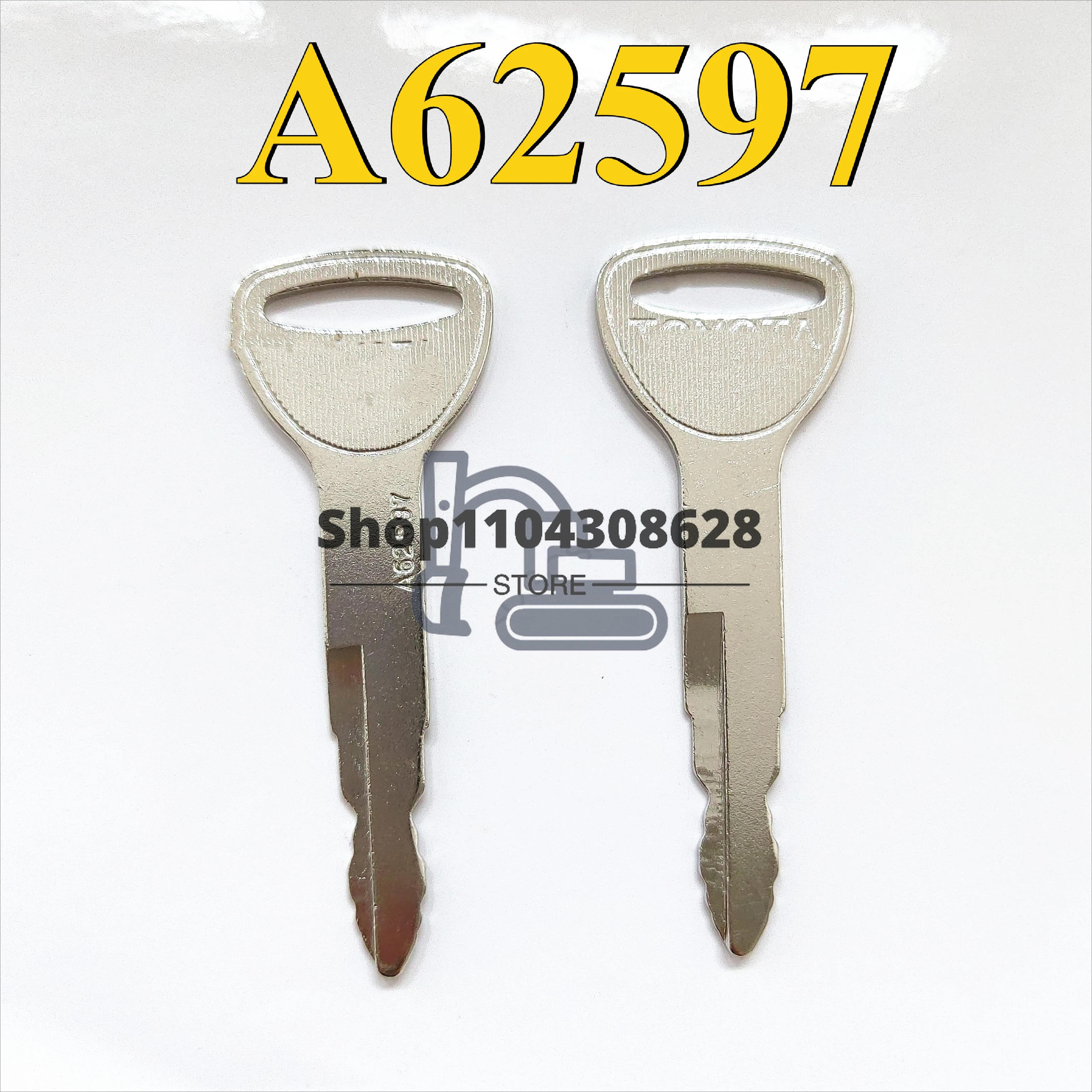 

2 PCS A62597 Toynew Keys 57591-23330-71 Ignition Key For Toyota Forklift New Model
