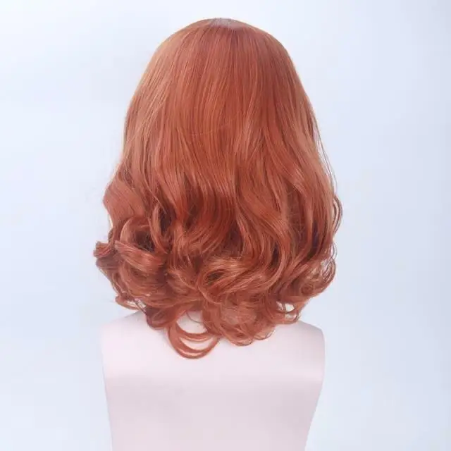 Miss Kobayashi's Dragon Maid Saikawa Riko Cosplay Wig 40cm Orange Synthetic Curly Hair