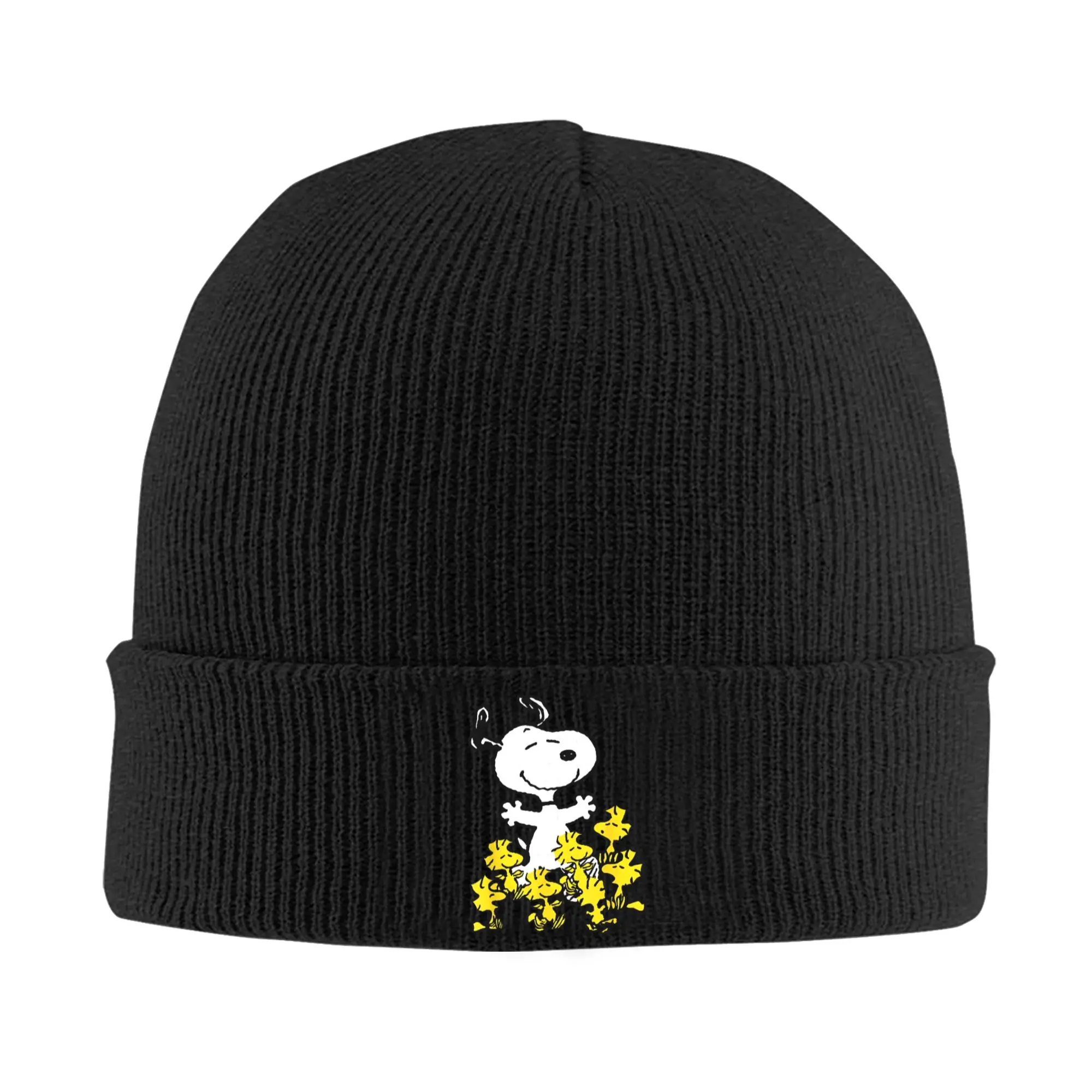 Snoopys Chick Party Knitted Hat Beanies Winter Hats Warm Unisex Color  Caps for Men Women Gift