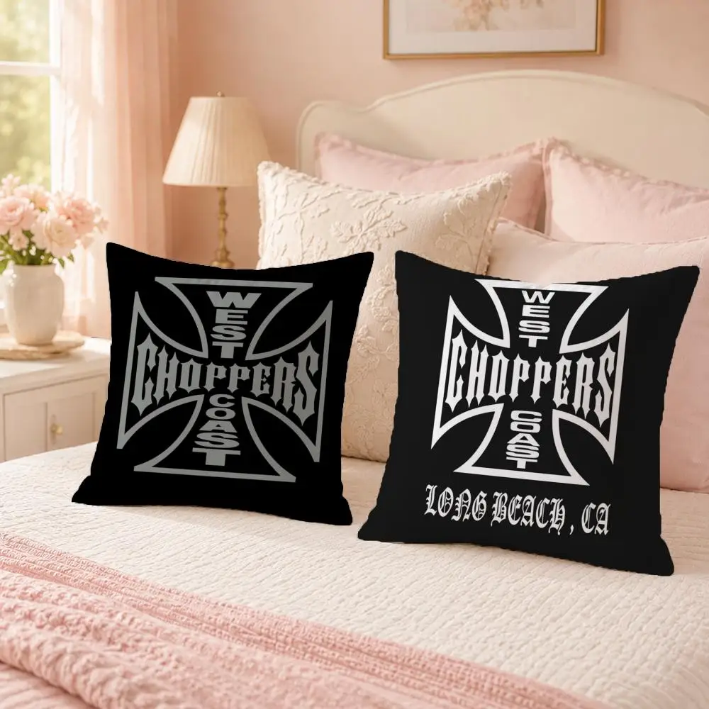 Famous Brand W-West Coast ChoppersS Cushion Cover Soft Skin Friendly Cloud Like Comfort Pillow Cover for Sofa Bed Seat