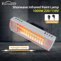 Infrared Paint Curing Dryer Short Wave Infrared Drying Lamp 1000W Handheld Infrared Light for Car Repair Paint