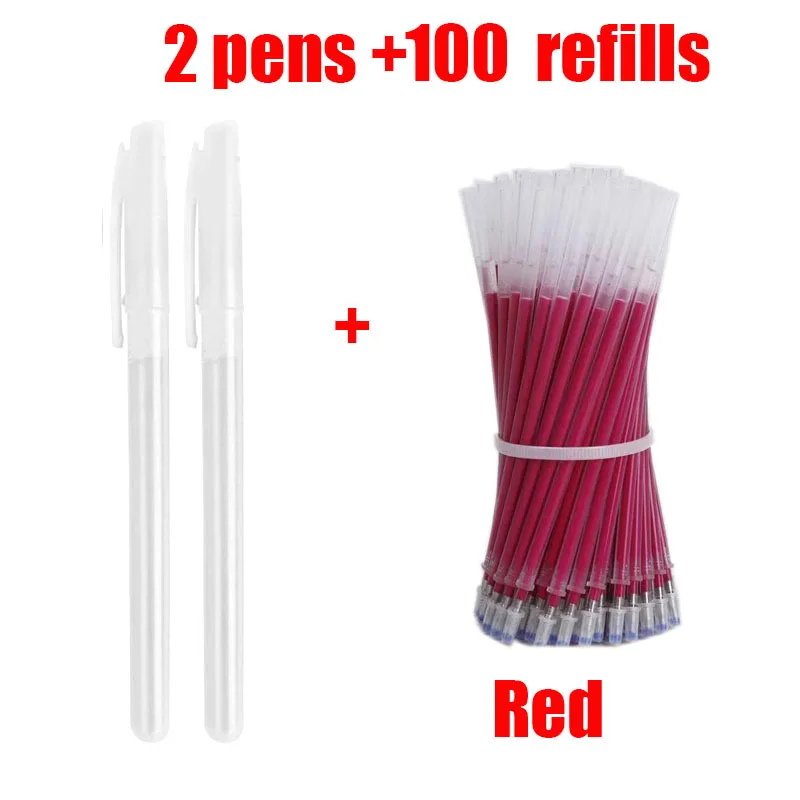 100pcs Refills Holder High Temperature Disappearing Erasable Textile Fabric Marker Heat Dressmaking PU Leather Sewing