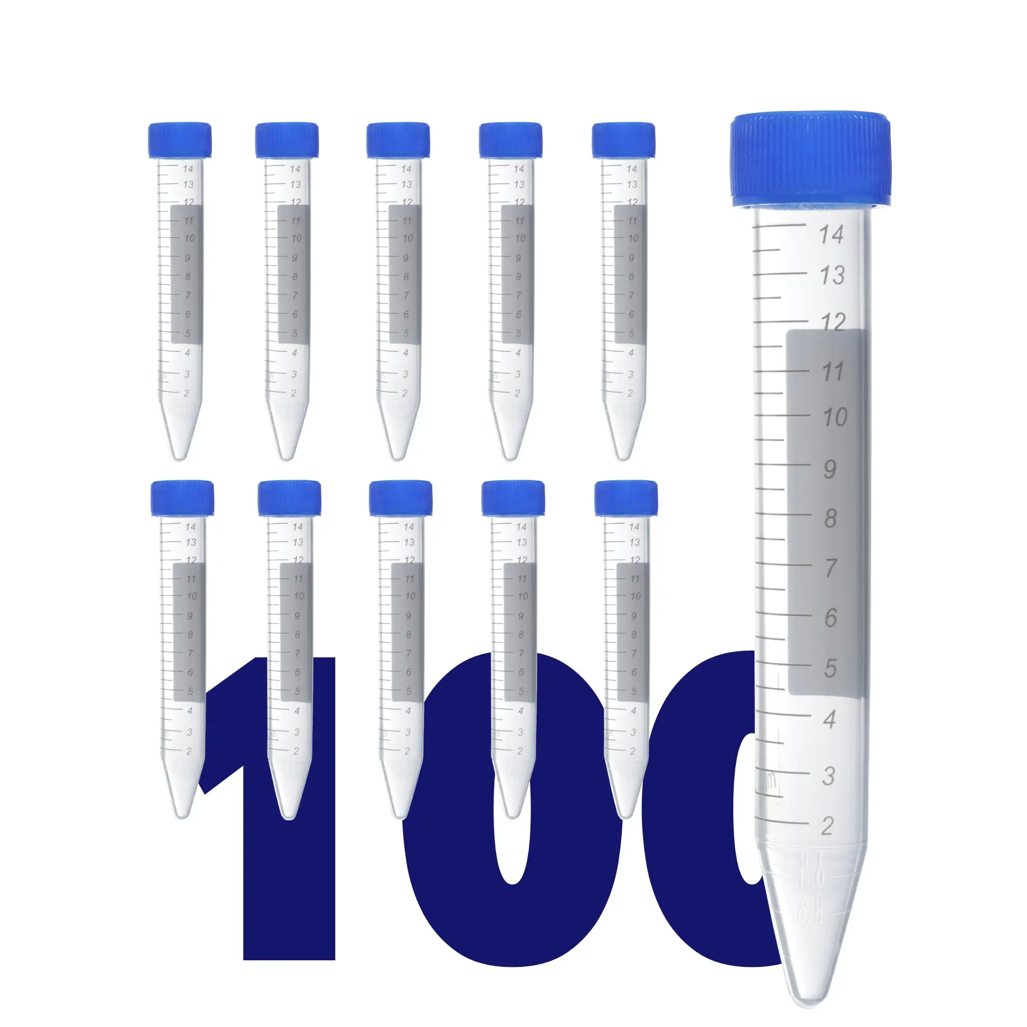 

Scientific Conical Centrifuge Tubes 15ml 100PCS Plastic Test Tube With Screw Caps 15ML Test Tubes With Lids