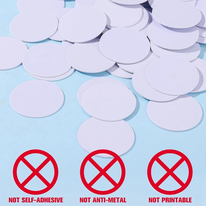 Top Deals NFC Tagsntag 215 NFC Sticker Chip Round NFC Tag Rewritable NFC Card Sticky Back NFC Enabled Cell Phone Device