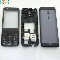 Full Housing Battery Cover Rear Case for Nokia 230 230ds RM-1172 RM-1126 Housing Middle Frame English Keyboard Button