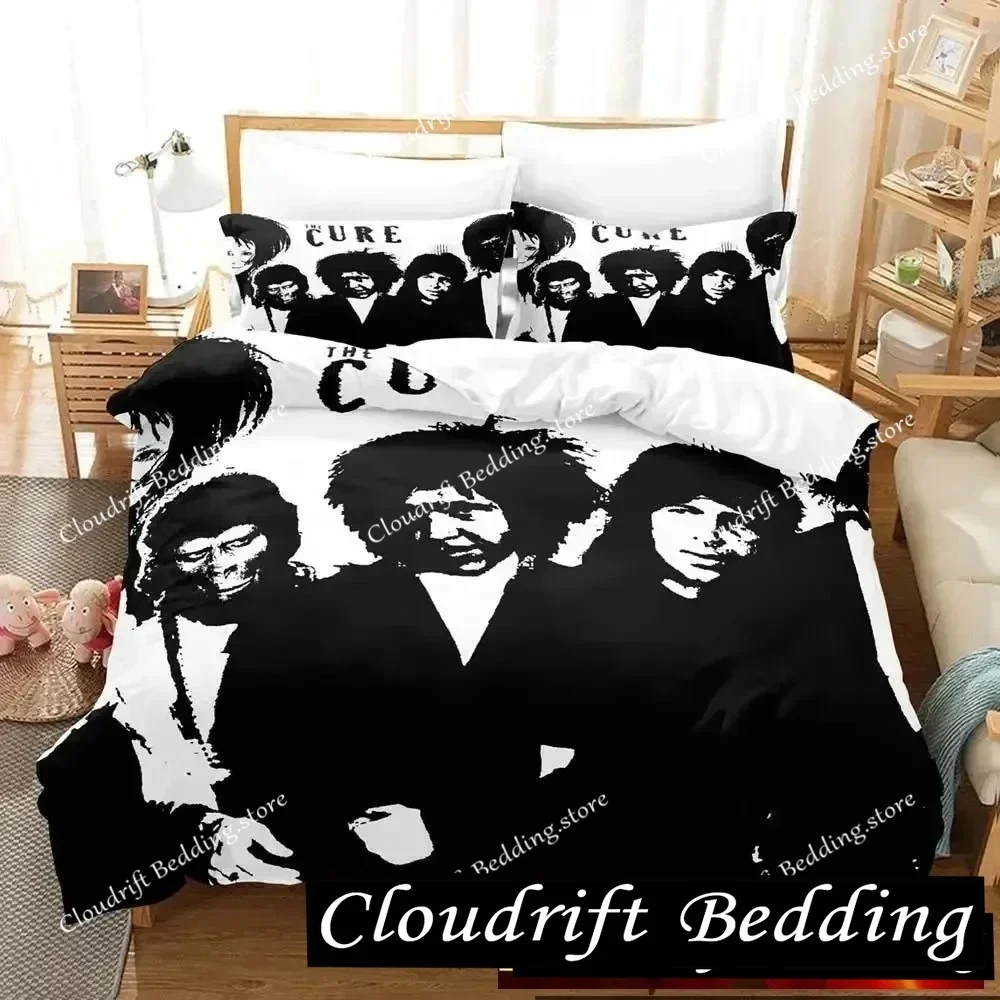 

THE CURE Band Bedding Set Duvet Cover Bed Set Quilt Cover Pillowcase Comforter king Queen Size Boys Adult Bedding Set