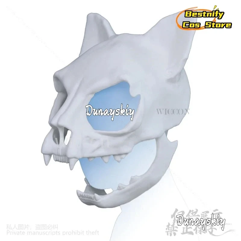 

3,k;6\g/CosplayAnimal Furry Cosplay Cat Skull Kigurumi Props 3D Print Head Fursuit Role-playing Headsets For Halloween Pk;6,y'9\