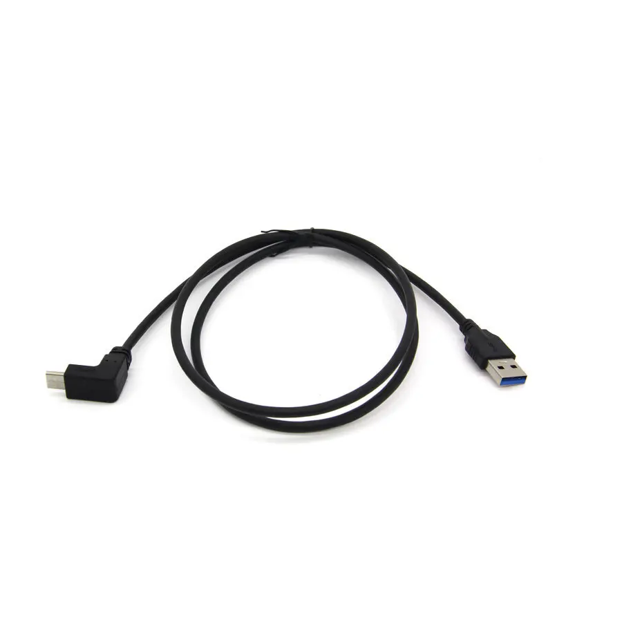 USB 3.1 type-c مطلي بالذهب بزاوية 90 درجة ، ذكر إلى USB ، ذكر إلى ذكر ، شحن البيانات ، كابل الهاتف اللوحي