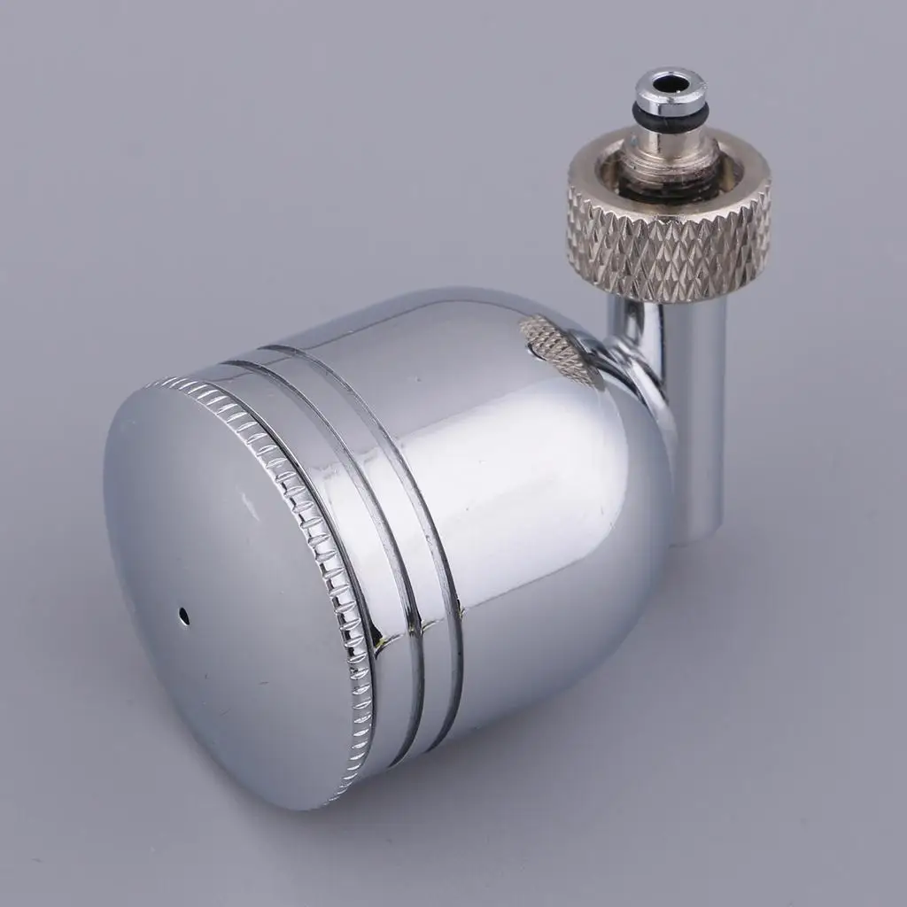 Airbrush Side Bottle Steel Gravity Feed Color Cup Spray Paint Accessory Self Standing Stable Base Silver Tone